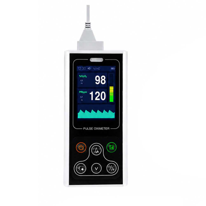 Pulsoximetru portabil Contec CMS60D1, masurare saturatie oxigen si rata pulsului, baterie reincarcabila, software pentru date stocate pe PC in timp real, functie alarma, senzor adulti [2]