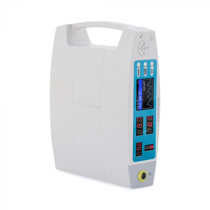 Pulsoximetru profesional Contec CMS70A, senzor adulti, masoara saturatia de oxigen si rata pulsului, functie alarma si ceas, soft PC [4]