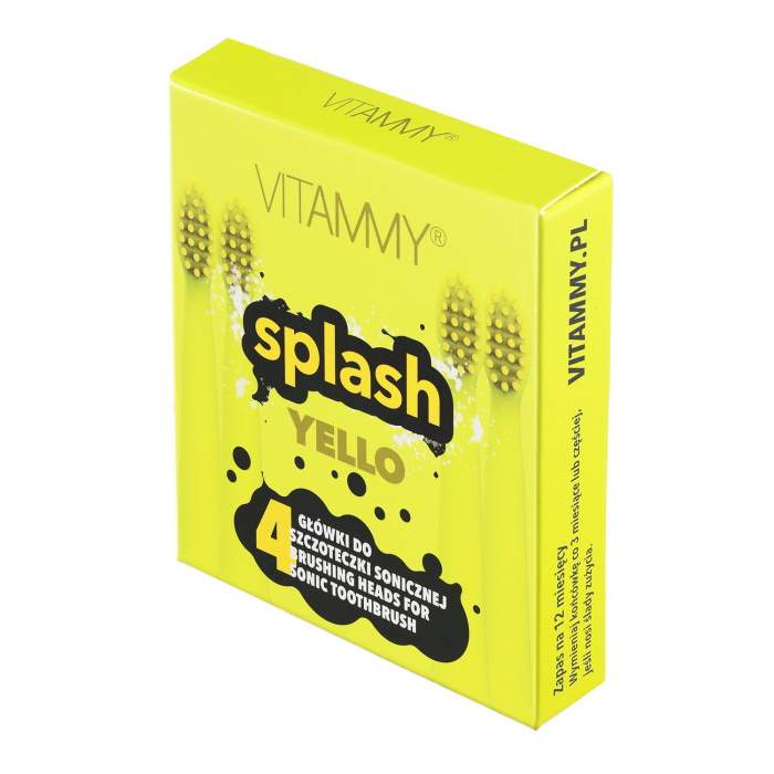 Set 4 rezerve periuta de dinti VITAMMY Splash Yello, Galben [3]