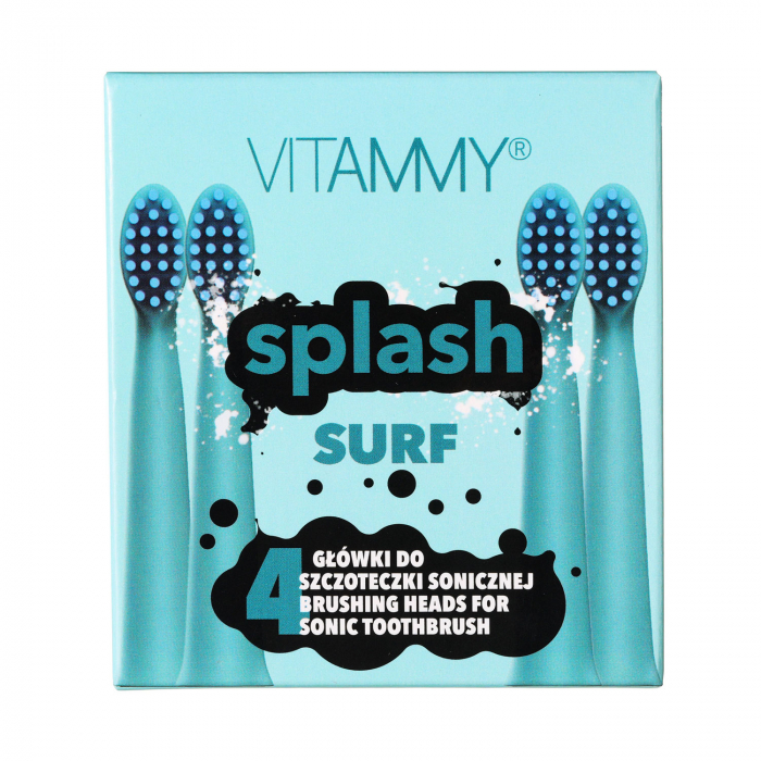 Set 4 rezerve periuta de dinti VITAMMY Splash Surf, Albastru [2]