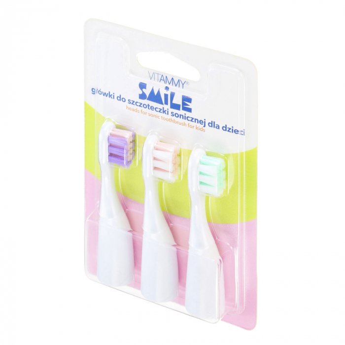 Set 3 rezerve periuta de dinti VITAMMY Smile TH1804-3, Set II, Roz [2]