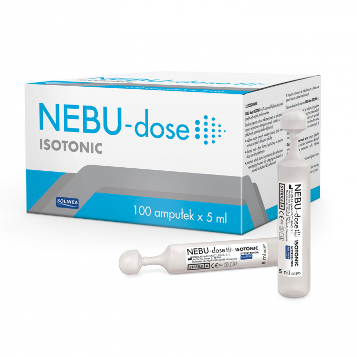 Ser fiziologic izotonic Solinea NEBU-dose concentratie 0.9%, 100 monodoze x 5 ml [1]