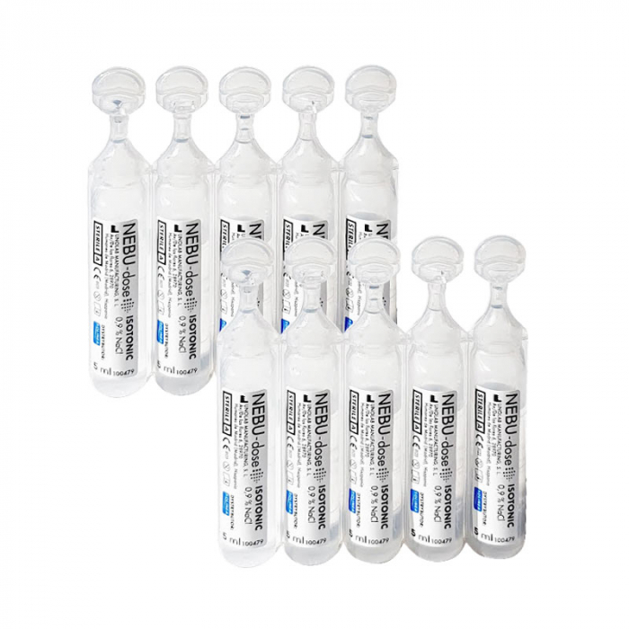 Ser fiziologic izotonic Solinea NEBU-dose concentratie 0.9%, 40 monodoze x 5 ml [3]