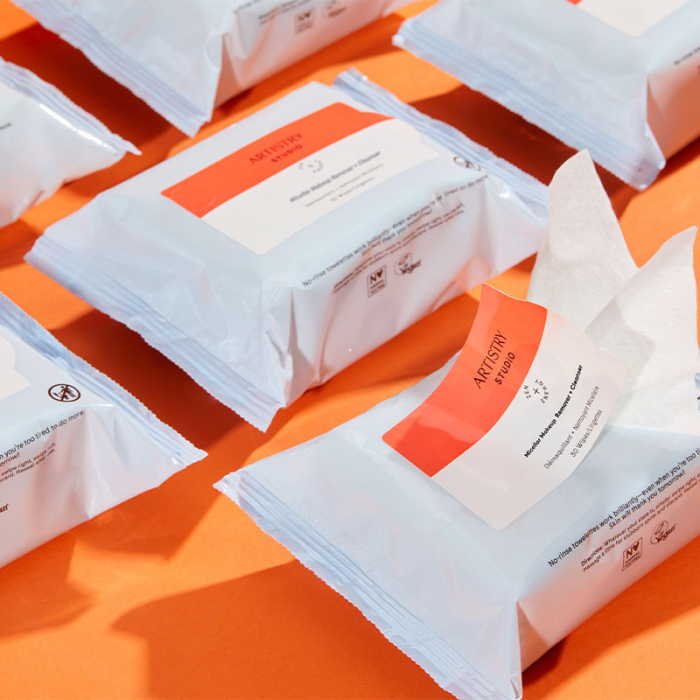 Servetele pentru demachiere micelara + curatare Artistry Studio, 30 bucati [2]