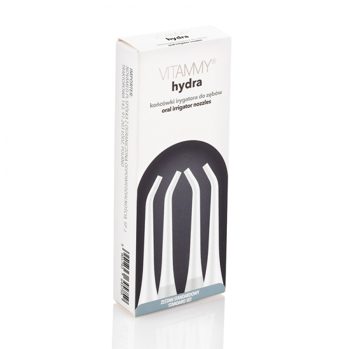 Set 4 rezerve duze standard Vitammy Hydra, pentru irigatorul bucal Vitammy Hydra, Alb [3]