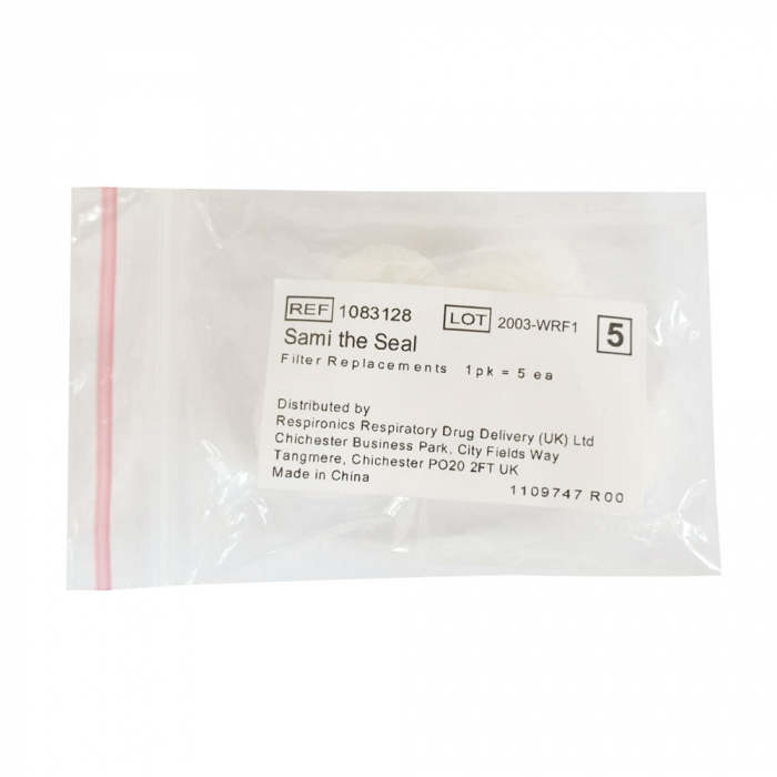 Set 5 filtre aer Philips Respironics pentru aparatul de aerosoli Sami the Seal, 1083128 [5]