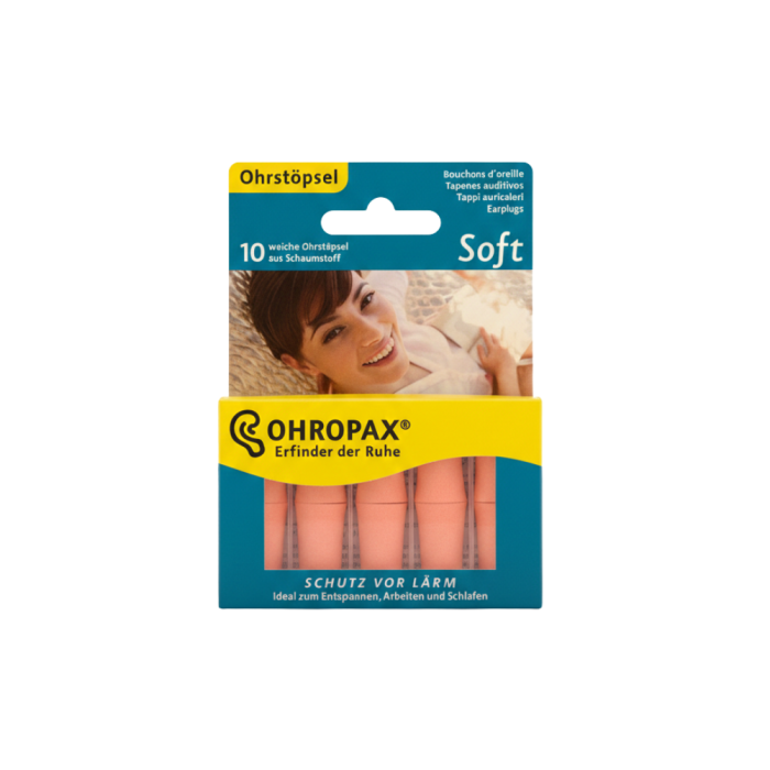 Set 5 perechi dopuri de urechi Ohropax Soft, din spuma fina, pentru reducerea zgomotului, confortabil, eficient [3]