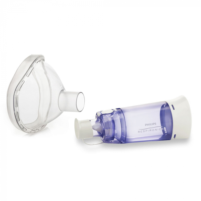 Set Camera de inhalare Optichamber Diamond, Philips Respironics si masca large LiteTouch Philips Respironics, 5 ani - adulti [2]