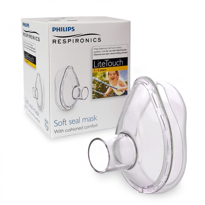 Set Camera de inhalare si Masca medie 1-5 ani LiteTouch Philips Respironics [2]