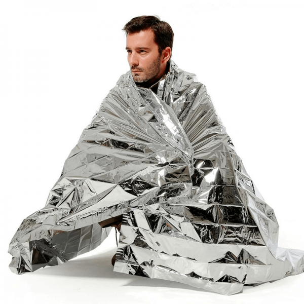 Set patura termica pentru situatii de urgenta, 210x160 cm, Argintiu, 10 bucati, CRM-RB-01S [4]