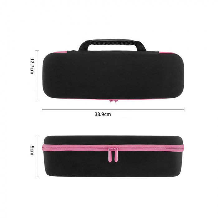 Set perie electrica fixa REVLON One-Step Hair Dryer & Volumizer RVDR5222PE roz si geanta transport RedLine Case One [13]