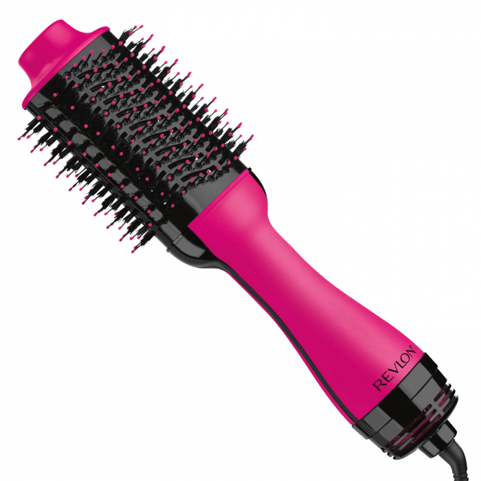 Set perie electrica fixa REVLON One-Step Hair Dryer & Volumizer RVDR5222PE roz si geanta transport RedLine Case One [3]