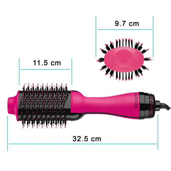 Set perie electrica fixa REVLON One-Step Hair Dryer & Volumizer RVDR5222PE roz si geanta transport RedLine Case One [7]