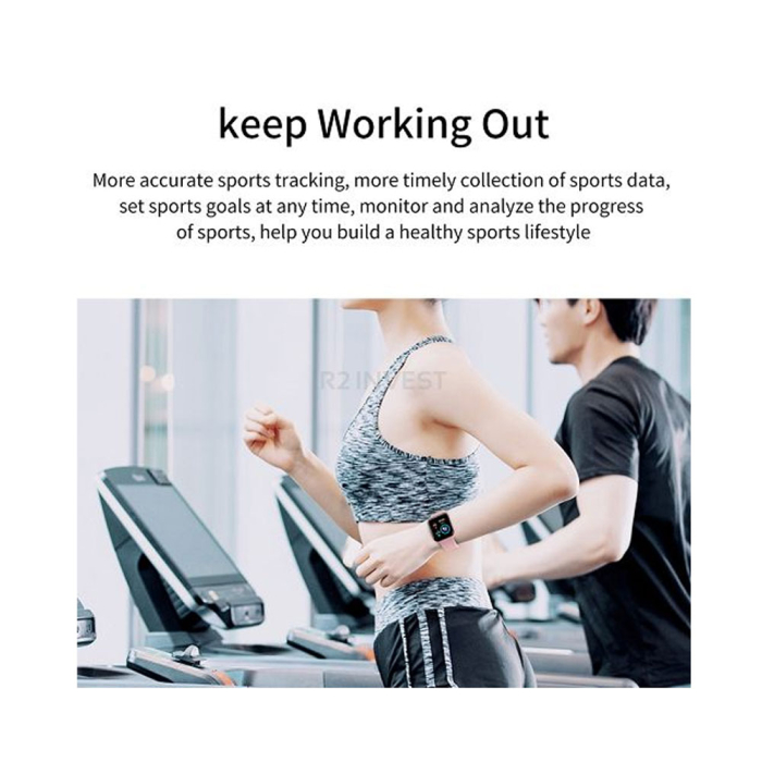 Smartwatch L18S Black, monitorizare puls, tensiune, nivel de oxigen din sange, somn, notificari din aplicatii, ecran 1.3 inch din sticla securizata, curea silicon, incarcare USB [5]