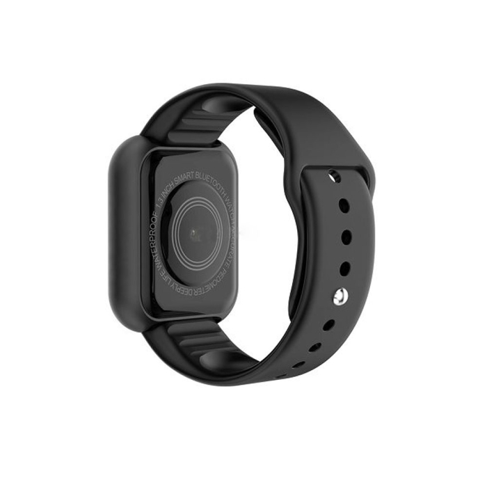 Smartwatch L18S Black, monitorizare puls, tensiune, nivel de oxigen din sange, somn, notificari din aplicatii, ecran 1.3 inch din sticla securizata, curea silicon, incarcare USB [2]