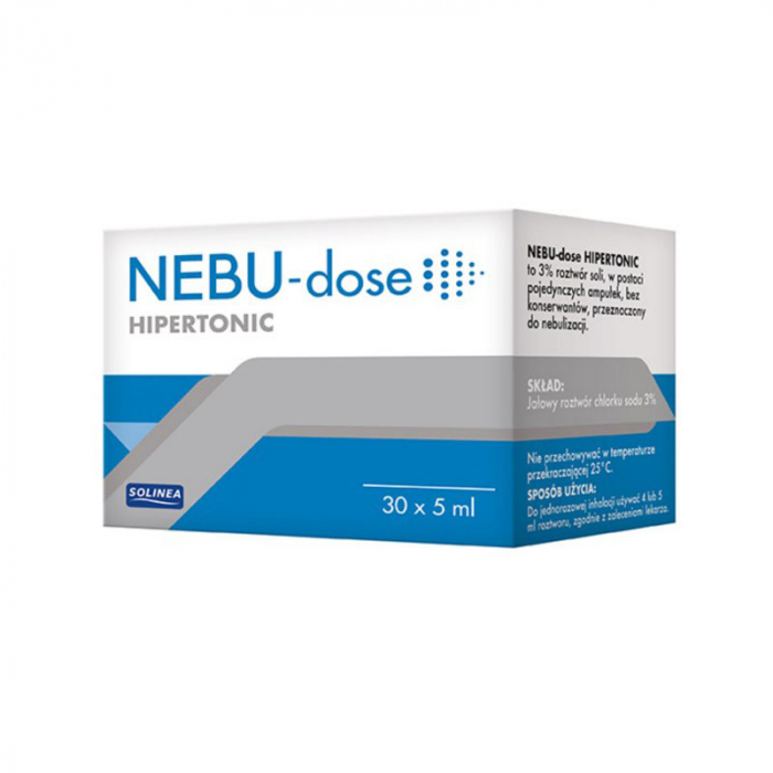 Solutie salina hipertonica Solinea NEBU-dose concentratie 3%, 30 monodoze x 5 ml [2]