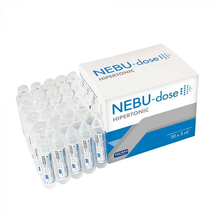 Solutie salina hipertonica Solinea NEBU-dose concentratie 3%, 30 monodoze x 5 ml [3]