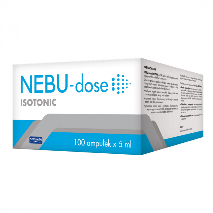 Ser fiziologic izotonic Solinea NEBU-dose concentratie 0.9%, 100 monodoze x 5 ml [2]