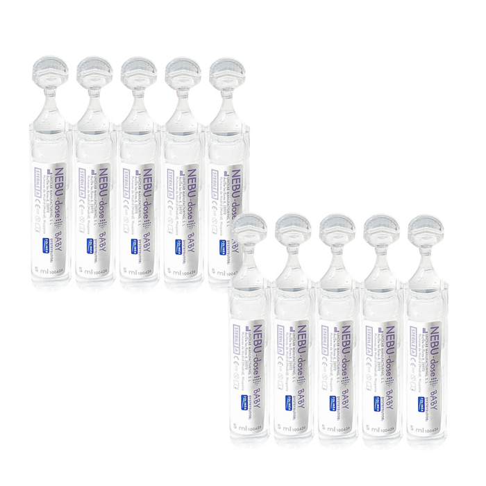 Solutie salina Solinea NEBU-dose Baby 1.5 %, 10 monodoze x 5 ml, pentru bebelusi si copii [3]