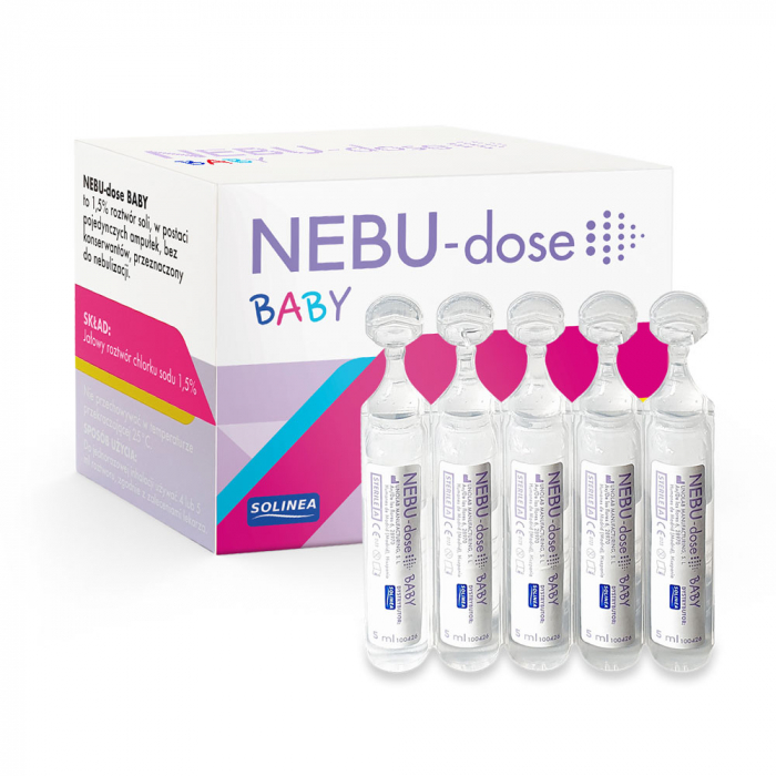 Solutie salina Solinea NEBU-dose Baby concentratie 1.5 %, 30 monodoze x 5 ml [2]