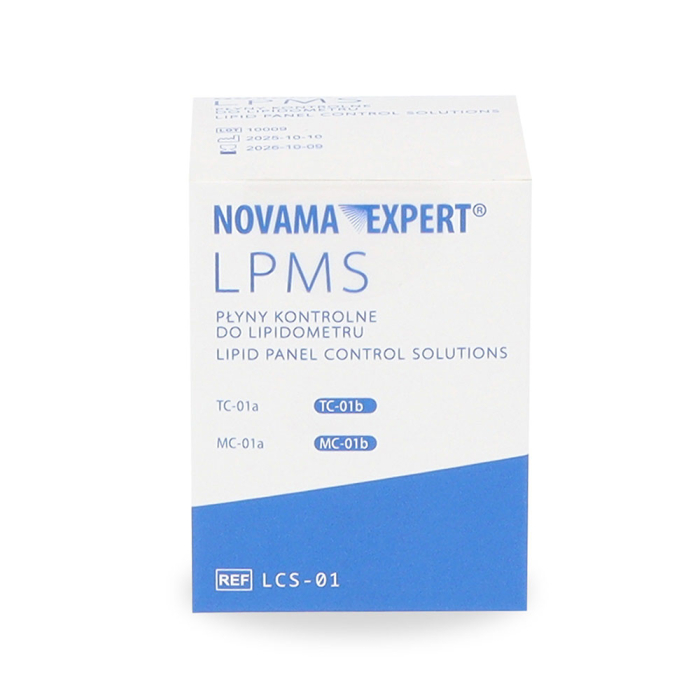 Solutii de control pentru lipidometru Novama Expert LPMS, pentru verificare colesterol TC si trigliceride TG, 4 flacoane x 3 ml [4]