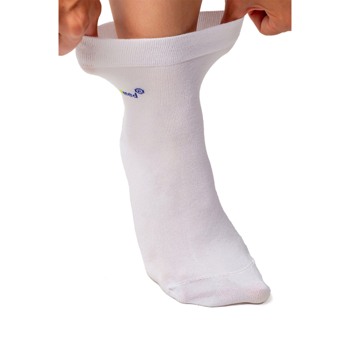 Sosete pentru diabetici For Elite Comfort, pentru femei, din fibre moi de bambus, delicate cu pielea, cu proprietati antibacteriene si antifungice, marimea 36-40, Alb [2]