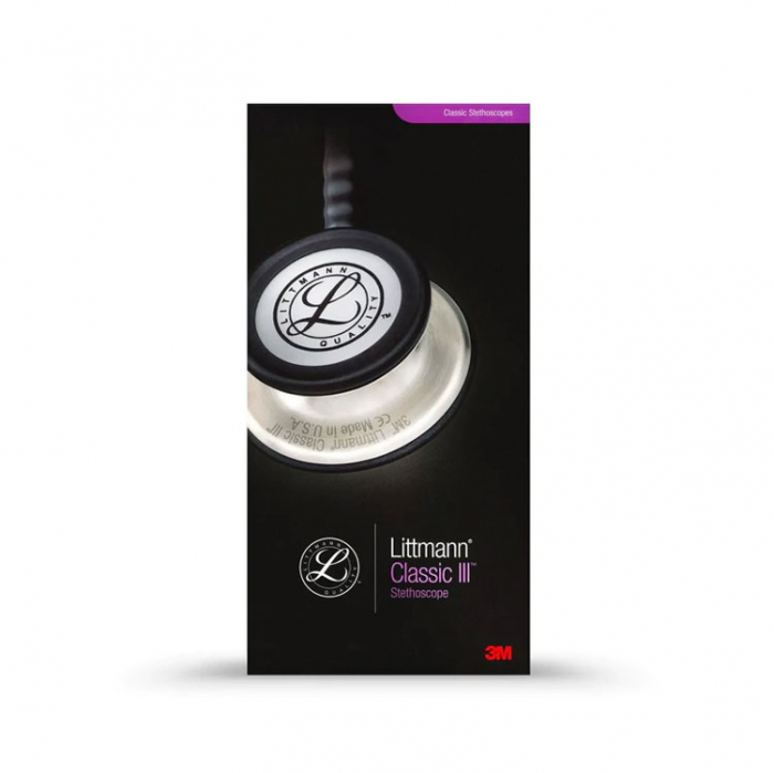 Stetoscop 3M Littmann Classic III 5627, utilizare adulti si copii, Rosu Burgundia [3]