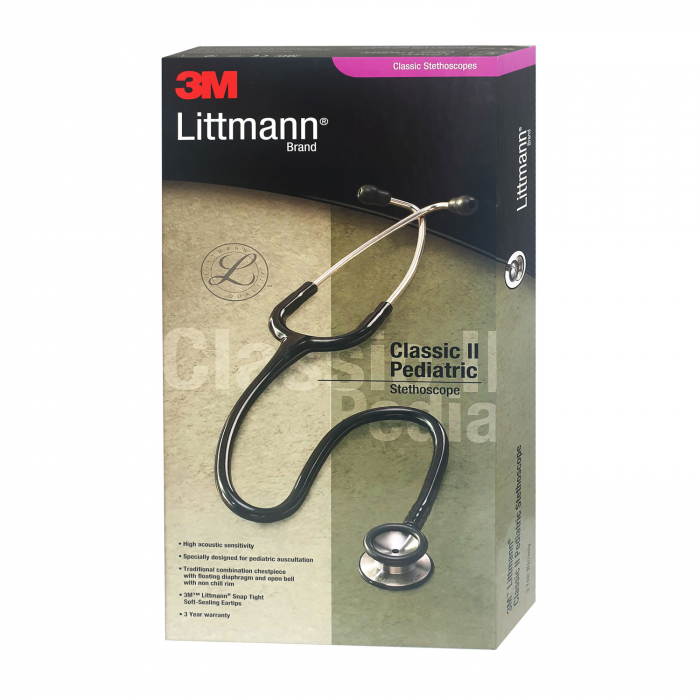 Stetoscop pediatric 3M Littmann Classic II 2113, diafragma mica de 3.3 cm, Negru [7]