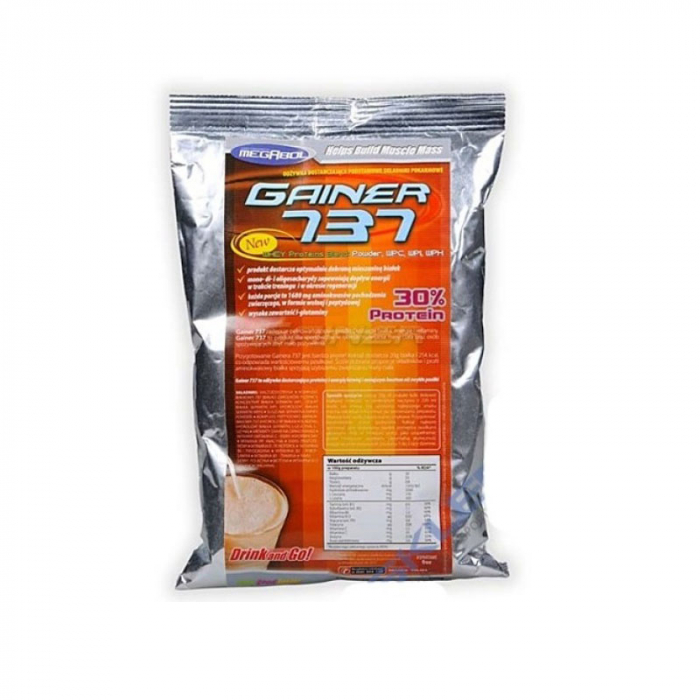 Supliment de proteine Megabol Gainer 737, 500g, gainer pentru crestrea masei musculare [2]