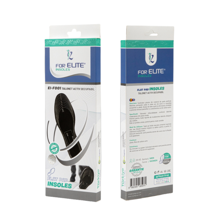Talonete For Elite Activ Flat Pad, decupabile, din pasla moale si fibra de carbon activ, marimea 34 - 45 [3]
