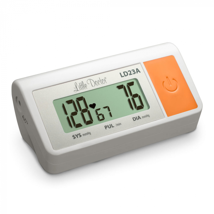 Tensiometru electronic de brat Little Doctor LD 23A, alimentator inclus, Afisaj LCD, Algoritm Fuzzy, Un singur buton de operare, Validat BHS, Alb [4]