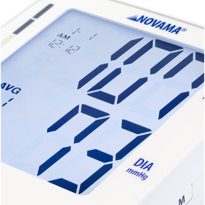 Tensiometru electronic de brat Novama Prime+ White, masurare in timpul umflarii mansetei, detectarea aritmiei, memorie 2 x 100 masuratori, manseta reglabila 22 - 42 cm, alimentator USB inclus, Alb [4]