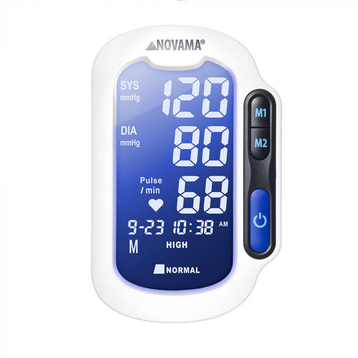Tensiometru electronic de brat Novama Pro, masurare in timpul umflarii mansetei, 2 moduri de masurare, memorare 2 utilizatori x 90 rezultate, detectarea fibrilatiei atriale, manseta universala 22 - 42 cm, suport [2]