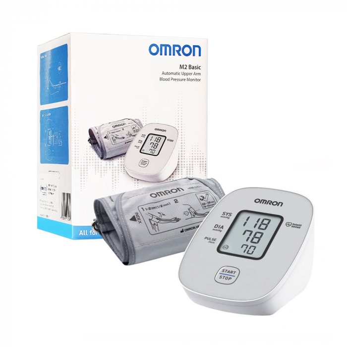 Tensiometru electronic de brat Omron M2 Basic, HEM-7121J-E, manseta 22 - 32 cm, cu adaptor AC original [2]