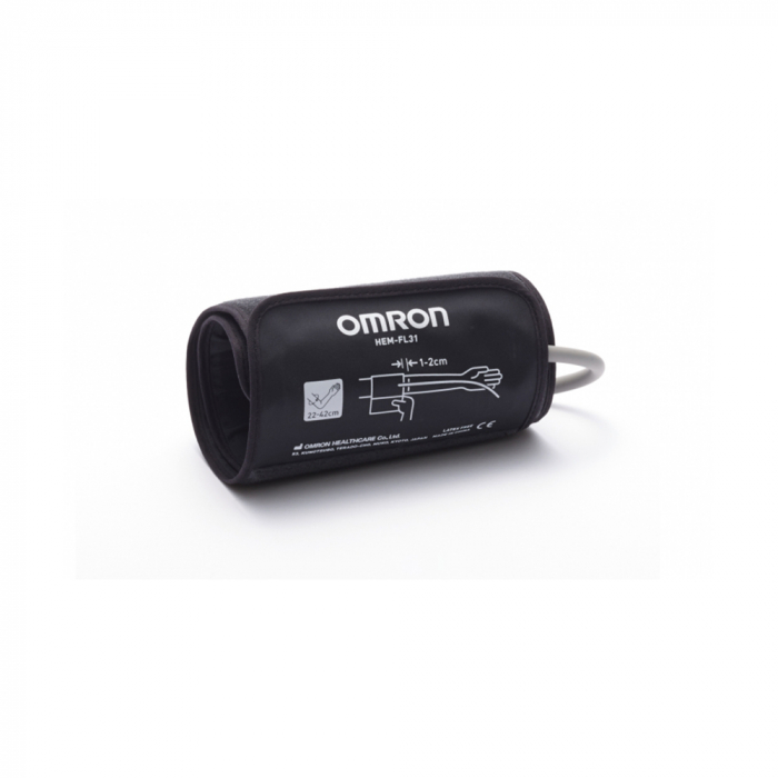 Tensiometru electronic de brat Omron M6 Comfort, manseta Intelli Wrap 22 - 42 cm, tehnologie Intellisense, afisaj dual, functie FibA, memorare 2 x 100 seturi de memorie, Alb [6]