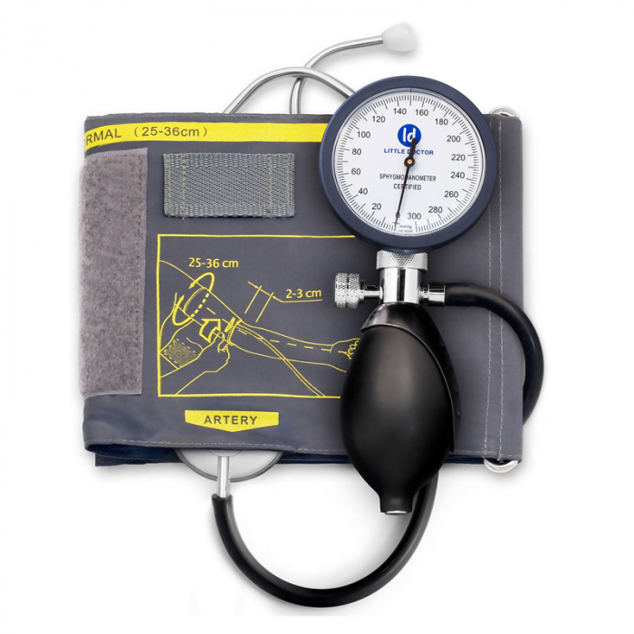 Tensiometru mecanic Little Doctor LD 81, stetoscop inclus, Manometru mare, Spatiu pentru stetoscop, Utilizare stanga-dreapta [3]