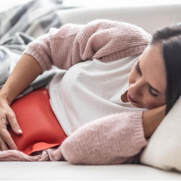 Perna cu apa calda Termofor Sanity, recipient cauciucat, capacitate 2l, efect terapeutic, Rosu [3]