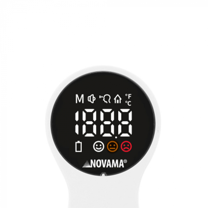 Termometru non-contact cu infrarosu Novama T1S, pentru masurarea temperaturii corpului si a suprafetelor, memorie pentru 30 masuratori, alarma febra, carcasa din silicon, oprire automata [4]