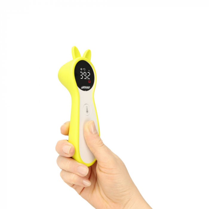Termometru non-contact cu infrarosu Novama T1S, pentru masurarea temperaturii corpului si a suprafetelor, memorie pentru 30 masuratori, alarma febra, carcasa din silicon, oprire automata [7]