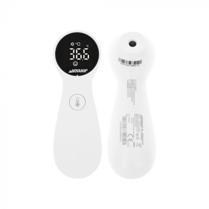Termometru non-contact cu infrarosu Novama T1S, pentru masurarea temperaturii corpului si a suprafetelor, memorie pentru 30 masuratori, alarma febra, carcasa din silicon, oprire automata [3]
