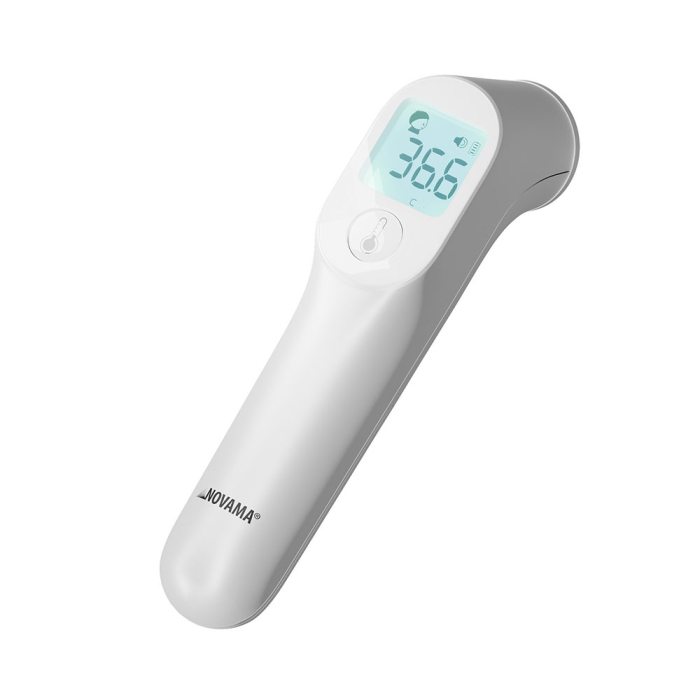 Termometru non-contact Novama NC Pro, pentru masurarea temperaturii corpului si a suprafetelor, memorie pentru 12 masuratori, 2 senzori separati, alarma febra, ecran iluminat, mod silentios, etui [3]