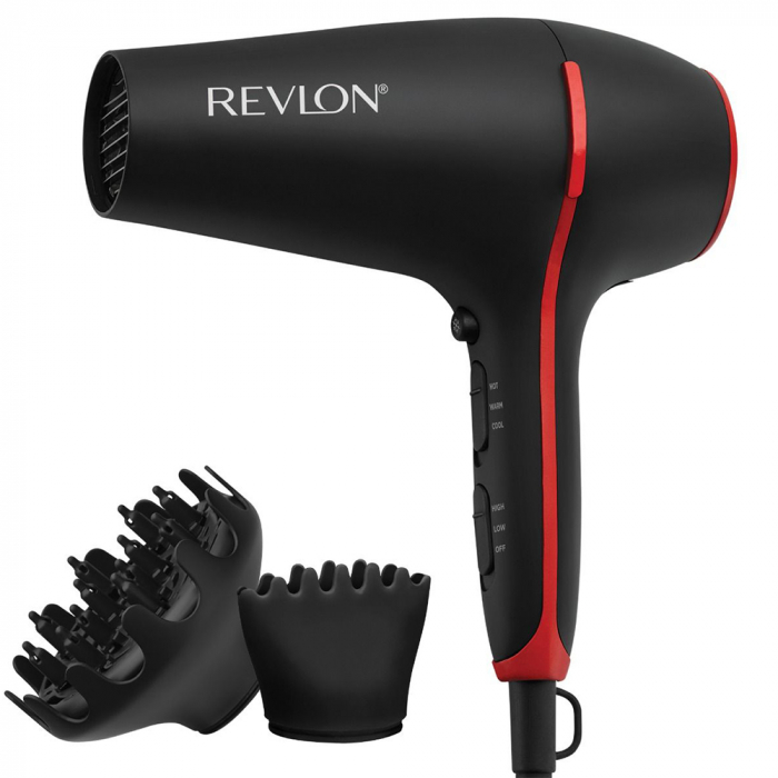 Uscator de par REVLON SmoothStay RVDR5317E, infuzie cu ulei de cocos, difuzor pentru volum, 2 viteze, 3 trepte de temperatura [2]