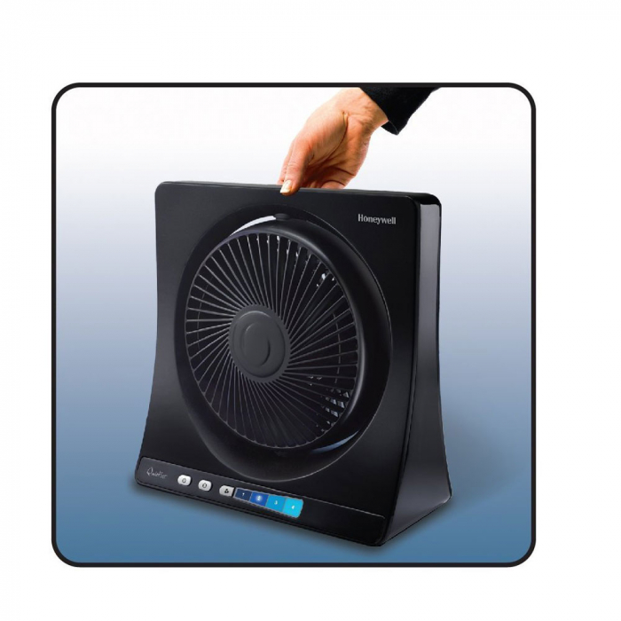 Ventilator de birou Honeywell HT354E, 4 viteze, 33 cm, zgomot redus, Negru [5]