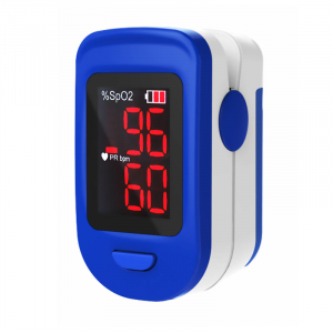 Pulsoximetru RedLine FS10C, alb-albastru, indica nivelul de saturatie a oxigenului, masoara rata pulsului [0]