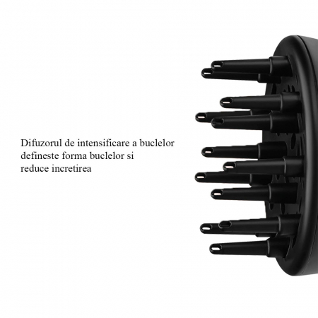 Uscator de par Revlon Airflow Control RVDR5320E, concentrator incorporat cu rotire la 90 grade, difuzor pentru volum, 2 viteze, 3 trepte de temperatura, Rosu [5]