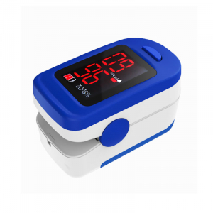 Pulsoximetru RedLine FS10C, alb-albastru, indica nivelul de saturatie a oxigenului, masoara rata pulsului [2]