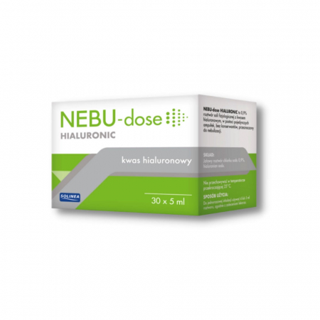 Ser fiziologic si solutii saline - Solutie salina Solinea NEBU-dose Hialuronic 0.9%, 30 monodoze x 5 ml, pentru nebulizare, imbunatateste confortul respirator