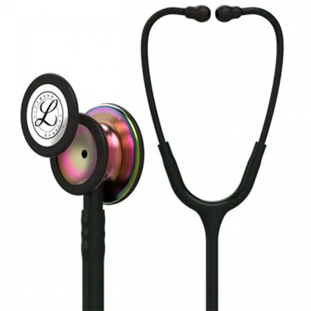 Stetoscop 3M Littmann Classic III 5870, utilizare adulti si copii, Negru/Curcubeu [2]
