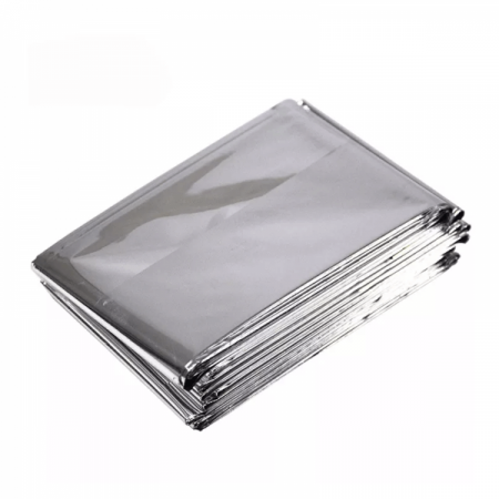 Set patura termica pentru situatii de urgenta, 210x160 cm, Argintiu, 25 bucati, CRM-RB-01S [0]