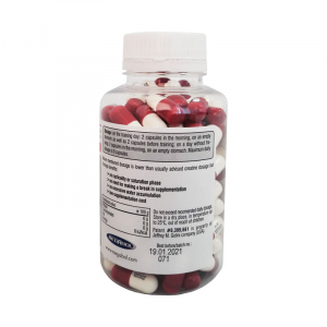 Creatina Megabol CREATINE ALKALINE 1500, 120 capsule, creatina monohidrat cu Ph ridicat, nu este necesara faza de incarcare [1]